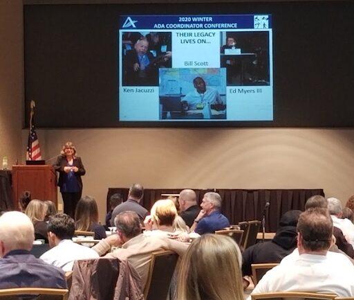 Dr. Nanette Odell leading a presentation at an ADA conference