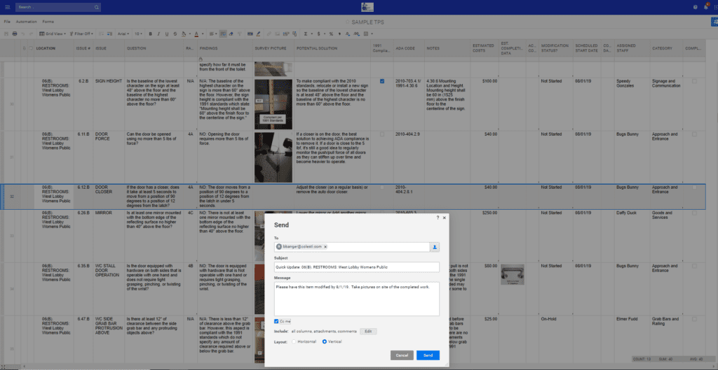 Using the Transition Plan Spreadsheet
